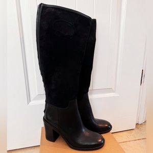NEW Franco Sarto Rivettall Knee High Boot - Black